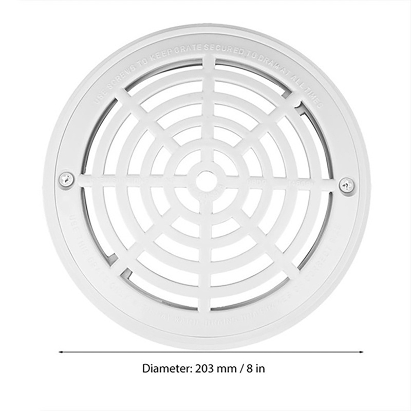 Vỏ Bọc Cống Thoát Nước Bể bơi 8 Inch Kèm Ốc Vít
