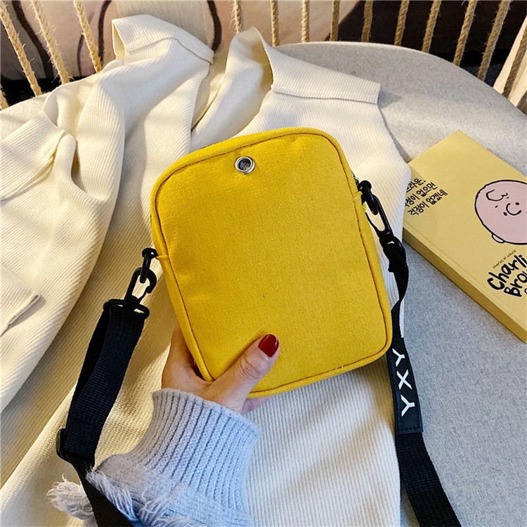 Túi Tote Đeo Chéo Nữ Thời Trang, Túi Vải Tote Mini Dựng Điện Thoại kiểu dáng trẻ trung năng động – Mã HQ243