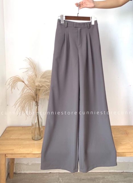 QUẦN CULOTTES [Video + Ảnh thật]quần ống rộng nữ lưng cao dài 103cm QN124