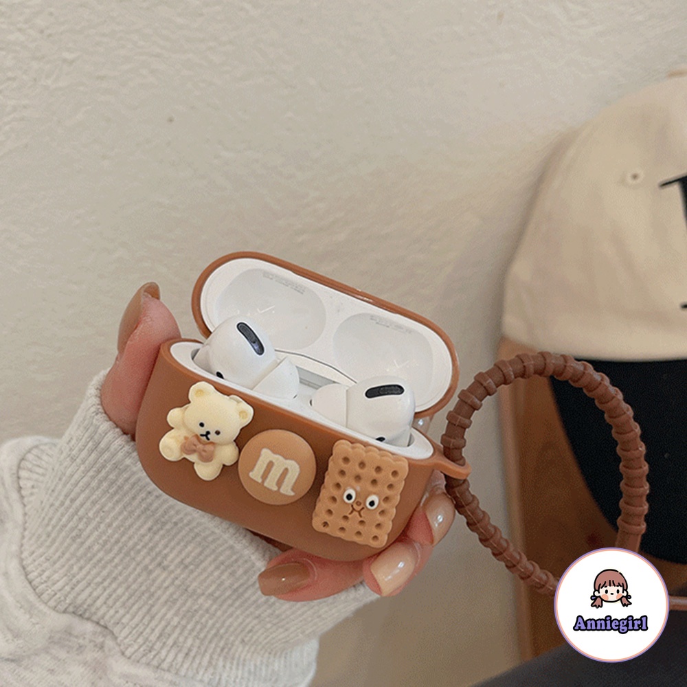 Vỏ bảo vệ hộp sạc tai nghe Airpods 1/2/pro Bluetooth không dây bằng silicon mềm hình gấu đồ chơi dễ thương | BigBuy360 - bigbuy360.vn