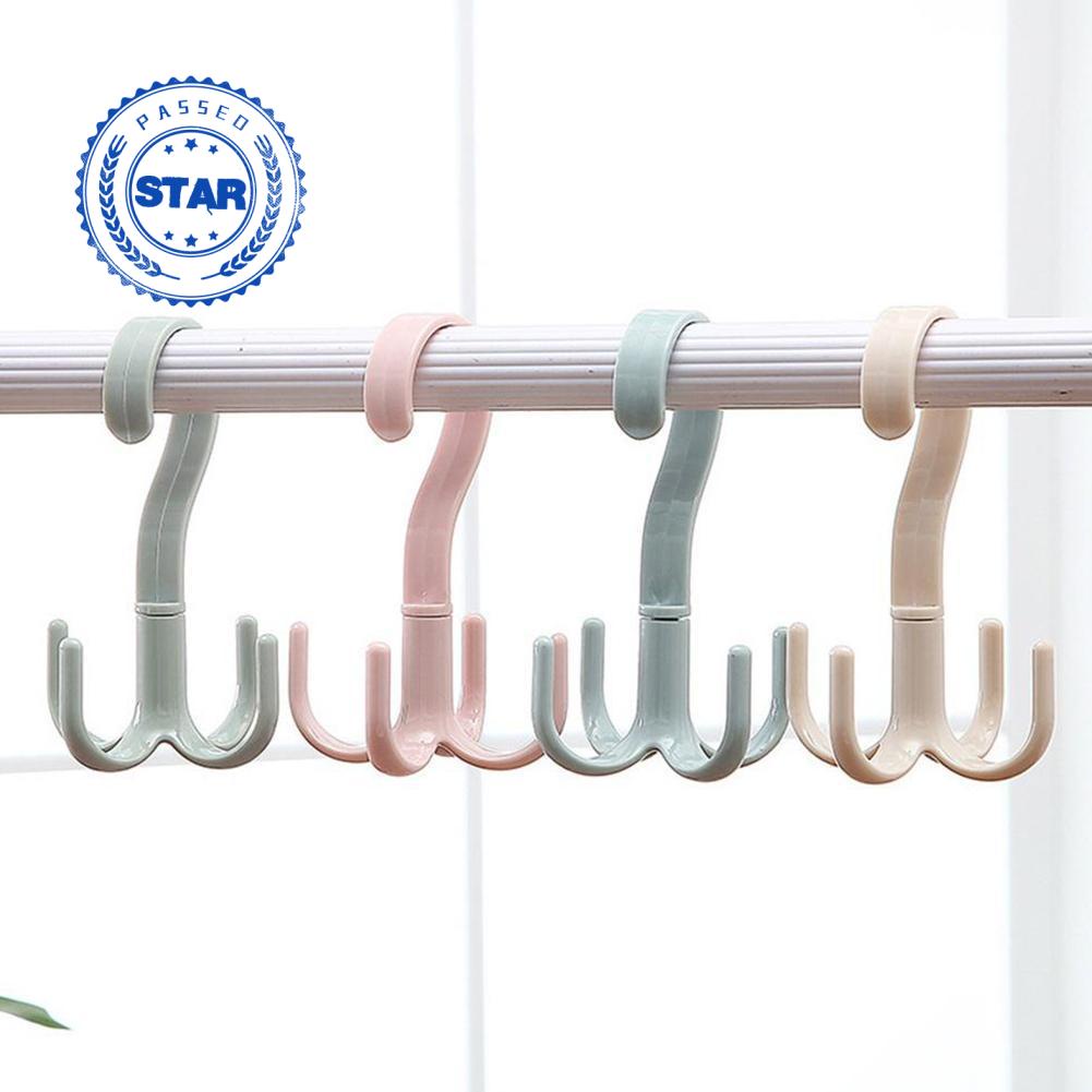 Móc Nhựa Treo Cà Vạt Khăn Choàng Mũ Xoay Tròn Đa Năng P4X7