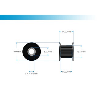 Ròng rọc GT2 bản 10mm