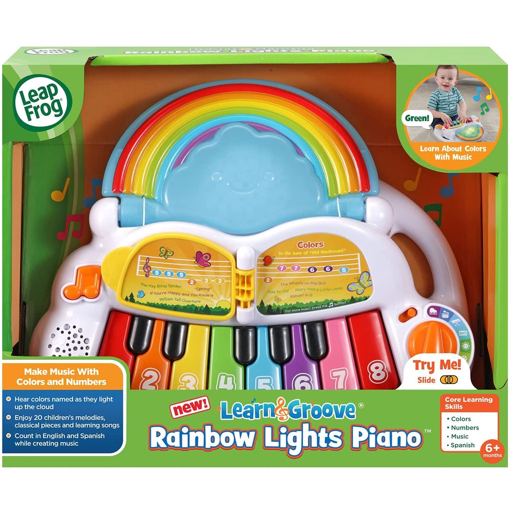 Đồ chơi Leapfrog Đàn piano cầu vồng màu sắc cho bé trên 6 tháng tuổi