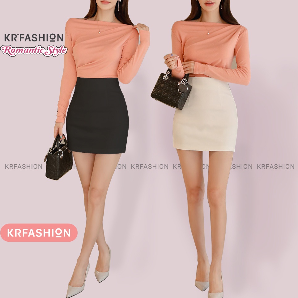Chân váy ngắn công sở đen mini SK220 Eo cao dáng ôm - Váy bút chì 2 lớp công sở Hàn Quốc cạp cao Hót Trend Hàn Quốc