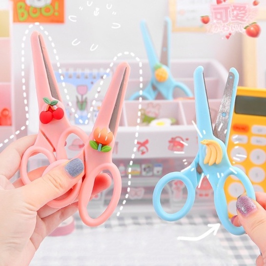 Kéo thủ công cắt giấy mini cute an toàn cho bé học sinh
