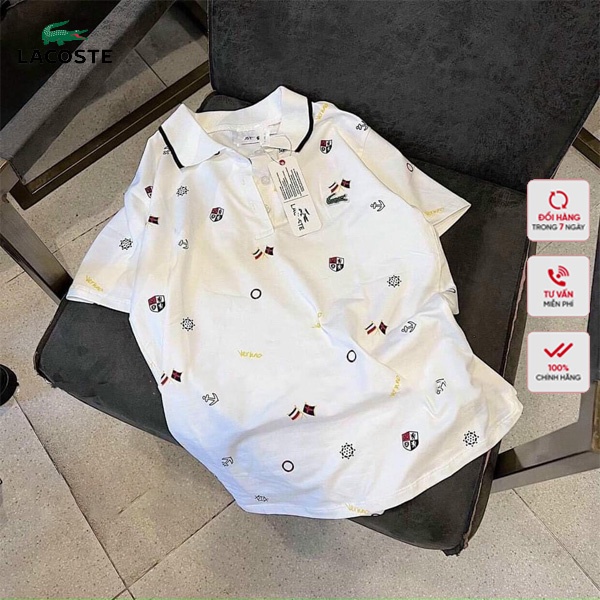 Áo Thun Polo In Họa Tiết Lacoste