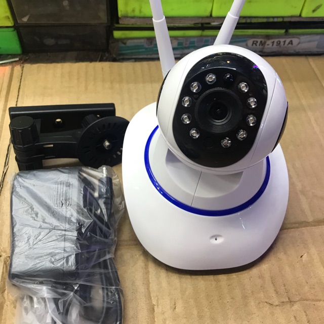 Camera IP Wifi giám sát và báo động 2 ăng ten