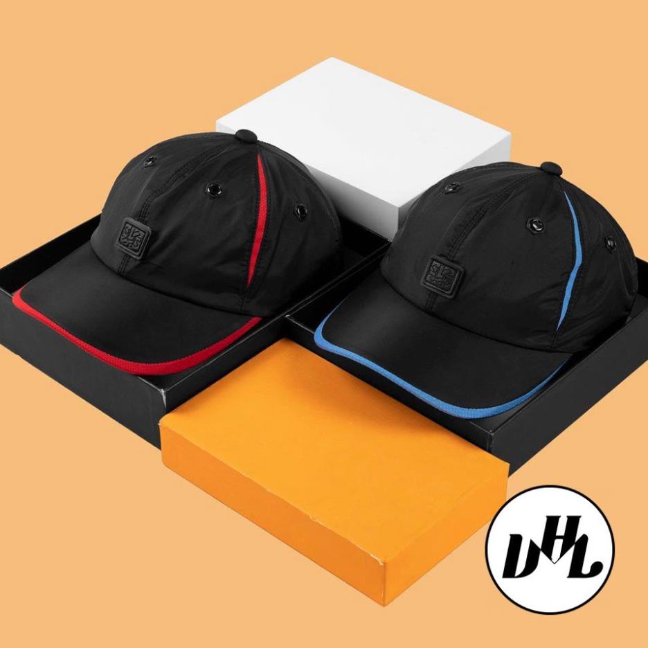 1 Cặp 2 Mũ Lưỡi Trai Nón Sơn Đen Viền Đỏ Và Đen Viền Xanh Dương Logo Vuông Vải Dù Chính Hãng Tem 7 Màu Mới 2022 / Nón