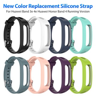 Dây đeo thể thao nhiều màu chất liệu silicon thay thế cho dây đồng hồ Huawei Honor Band 3e 4e