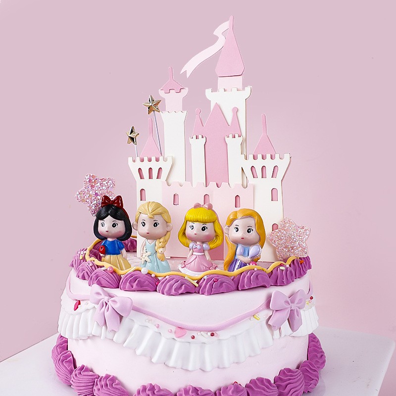 Trang trí công chúa chibi cực xinh_Phụ kiện trang trí bánh sinh nhật