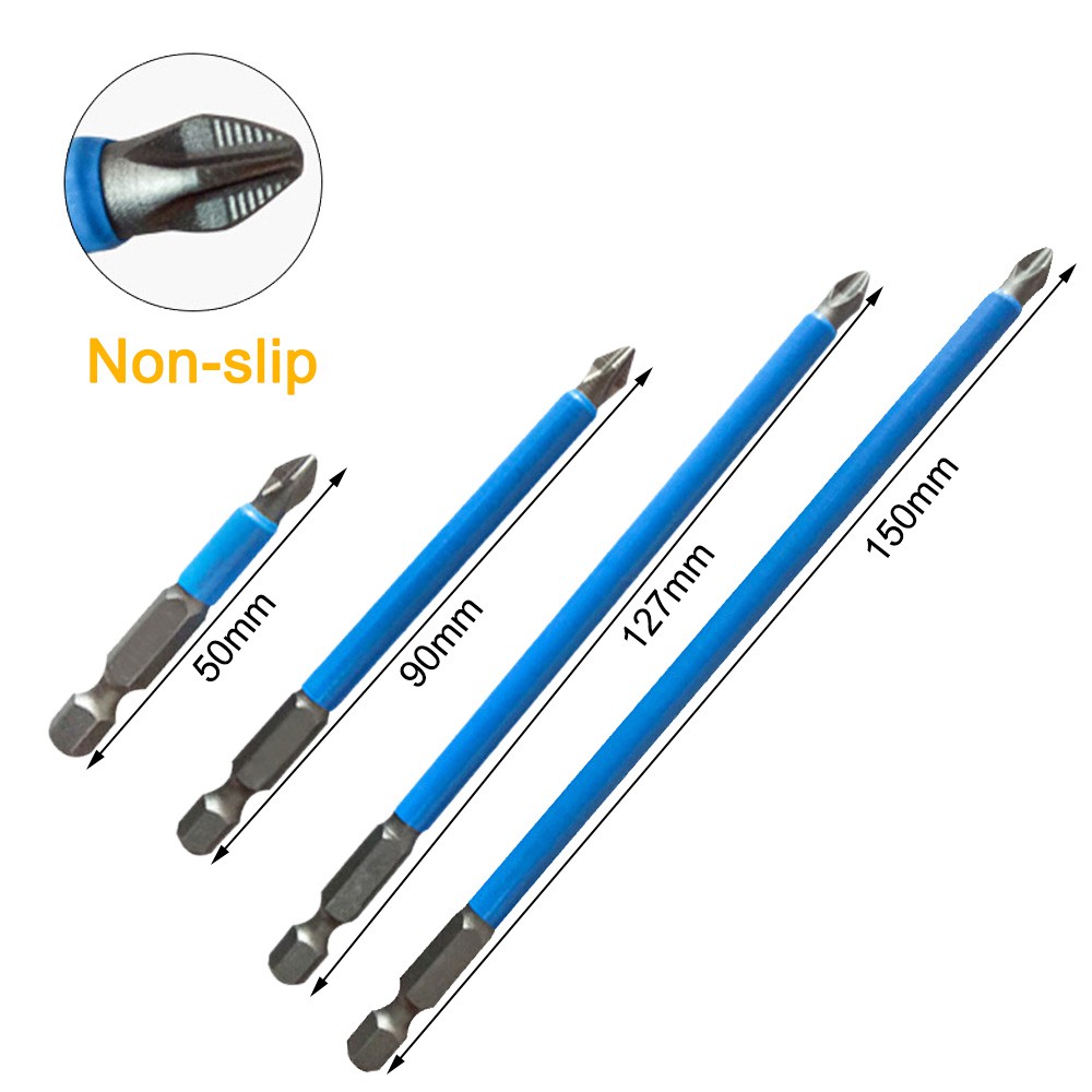 Đầu tua vít 25mm 150mm PH2 S2 chất liệu inox chống trượt có nam châm độ cứng cao
