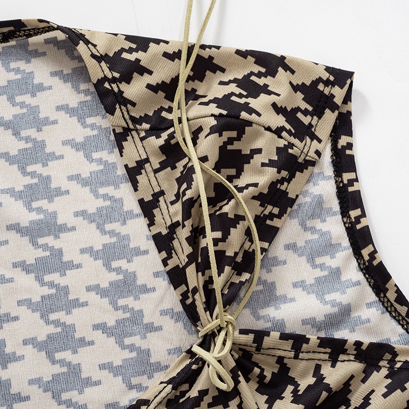 Áo Tank Top Xếp Ly Cột Dây Thời Trang Trẻ Trung Cho Nữ