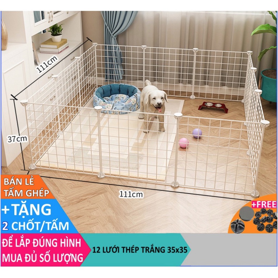 RẺ NHẤT - Sỉ SLL Miếng ghép quây chuồng chó - tặng 2 chốt / tấm