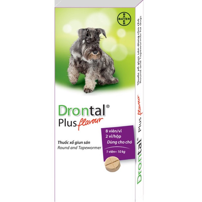 Tẩy giụ Drontal dành riêng cho chó 1 viên cho 10kg