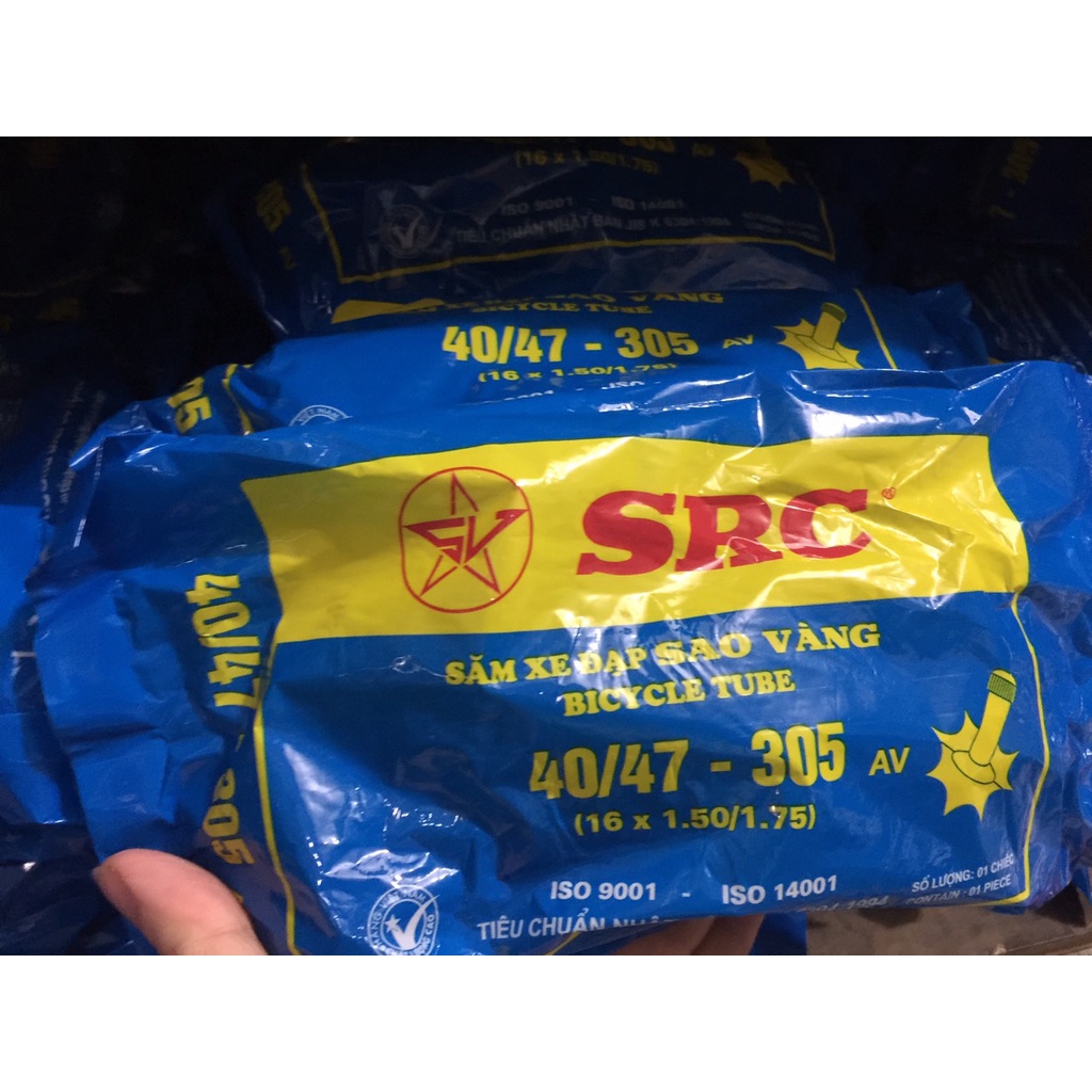 COMBO 01 SĂM VÀ 01 LỐP XE ĐẠP TRẺ EM 16x1.75 SAO VÀNG