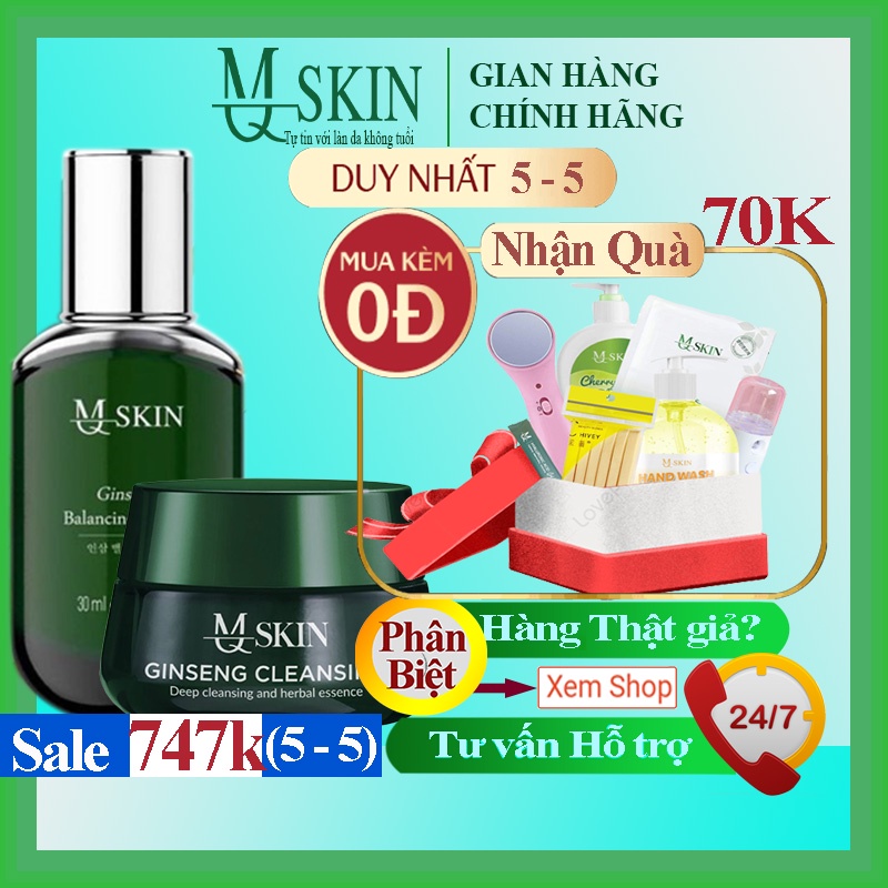 Combo BB Crem Mq SKin Chính Hãng và Bộ Rửa Mặt Mq Skin Chính Hãng giúp Tái Tạo Da và Thay Da