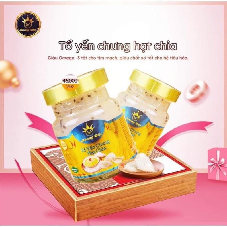 [6gr yến tươi] YẾN SÀO HOÀNG VIỆT CHƯNG HẠT CHIA-  mua 10 tặng thêm 1