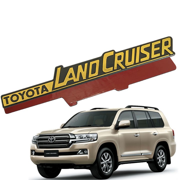 Tem Logo Chữ Nổi Toyota Land Cruiser Dán Đuôi