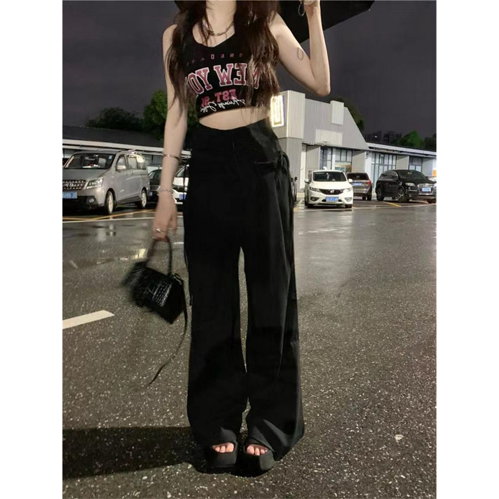 Quần Thể Thao Ống Rộng Lưng Cao Thời Trang Xuân Hè Kiểu Mỹ Cá Tính 62687
