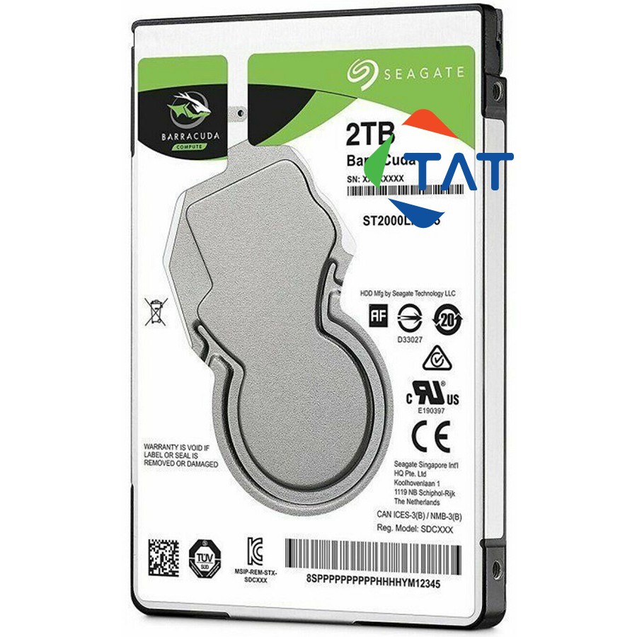 Ổ Cứng HDD 2TB (2000GB) Seagate Barracuda 2.5"inch SATA 6.0Gbs Chính Hãng Dùng Cho Máy Tính Xách Tay Laptop PC MacBook