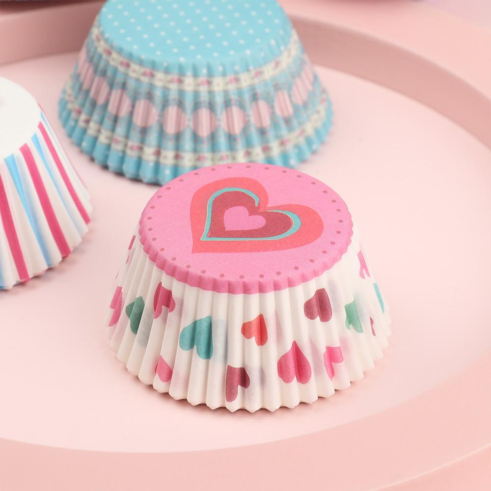 KUNHEV 100 cốc bánh cupcake KUNHEV chống dầu DIY
