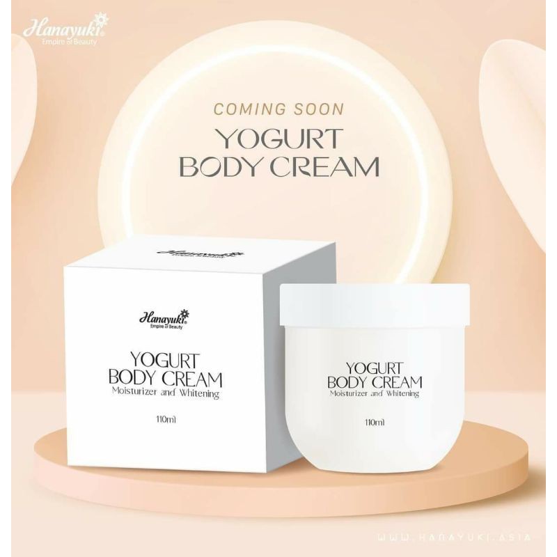 [CHÍNH HÃNG] Body Sữa Chua Yogurt Body Cream Hanayuki Dưỡng Da Trắng Mịn