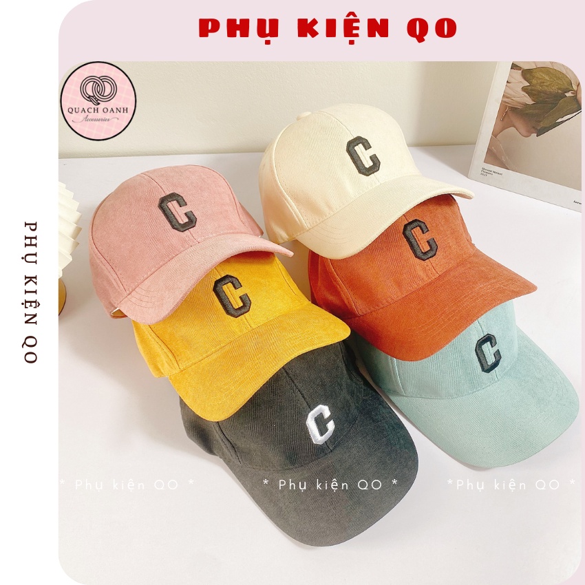 Mũ lưỡi trai , nón kết thêu chư C cá tính - CAP30