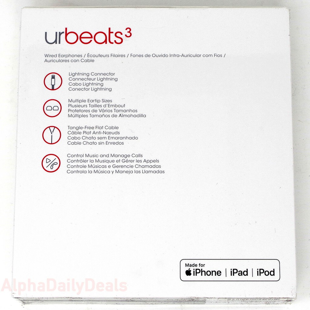 Urbeats 3 Lightning - Tai nghe dây Beats UrBeat 3 cổng Lightning