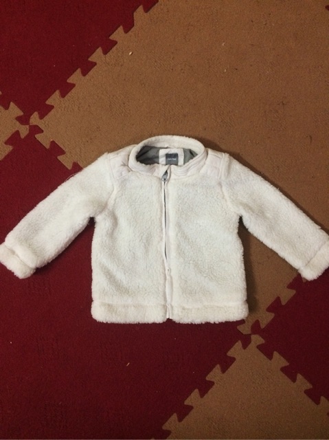 Áo khoác Lông cừu baby Gap xuất xịn siZe 12-18, 18-24