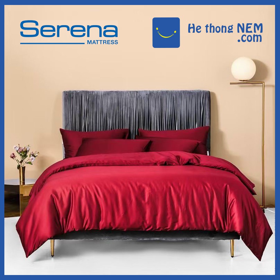 Bộ Chăn Ga Gối Phủ Nệm Lụa Ai Cập SERENA Ga Trải Giường Cao Cấp Set Tencel Chuẩn Khách Sạn 5 Sao - Hệ Thống Nệm