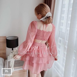 ĐẦM XOÈ KHOÉT EO LƯNG