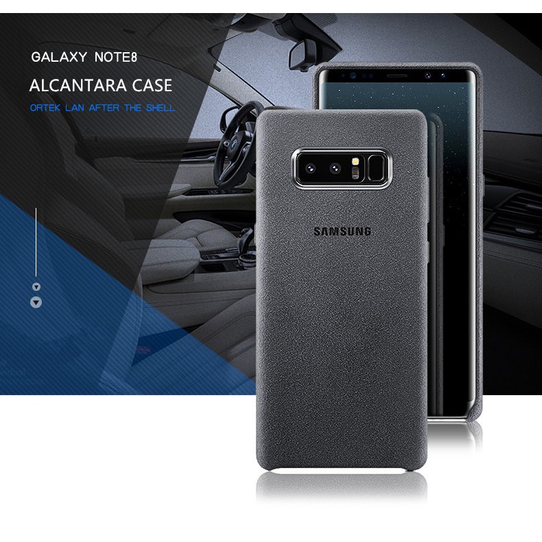 Ốp điện thoại da lộn ôm sát chính hãng cho Samsung Galaxy Note 8 Alcantara SM-N950F