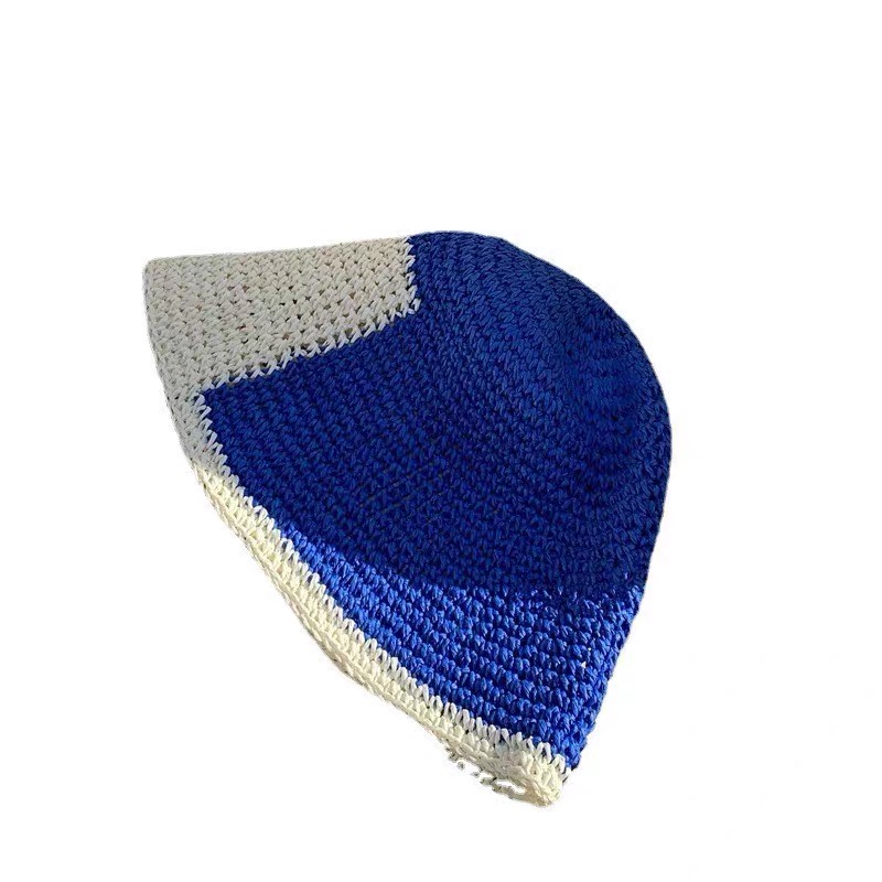 MG STUDIO/summer straw bucket hat