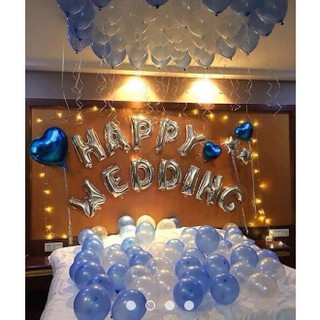 set bong bóng trang trí đám cưới