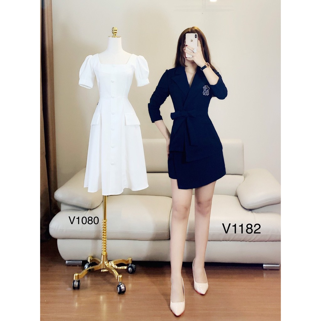 [ xả kho ] MiD Sét vét chân váy xanh S1182 Mie Design kèm ảnh thật