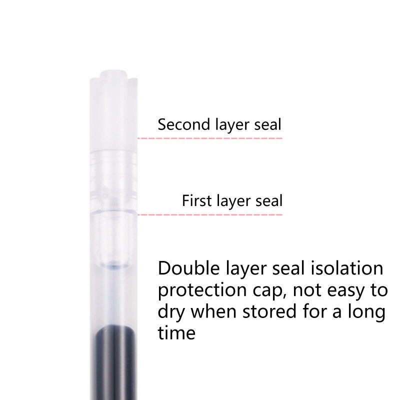 Ruột Bút Mực Gel G2 0.5mm / 0.7mm Màu Xanh Dương / Đen Cho Học Sinh / Nhân Viên Văn Phòng 10 Pac