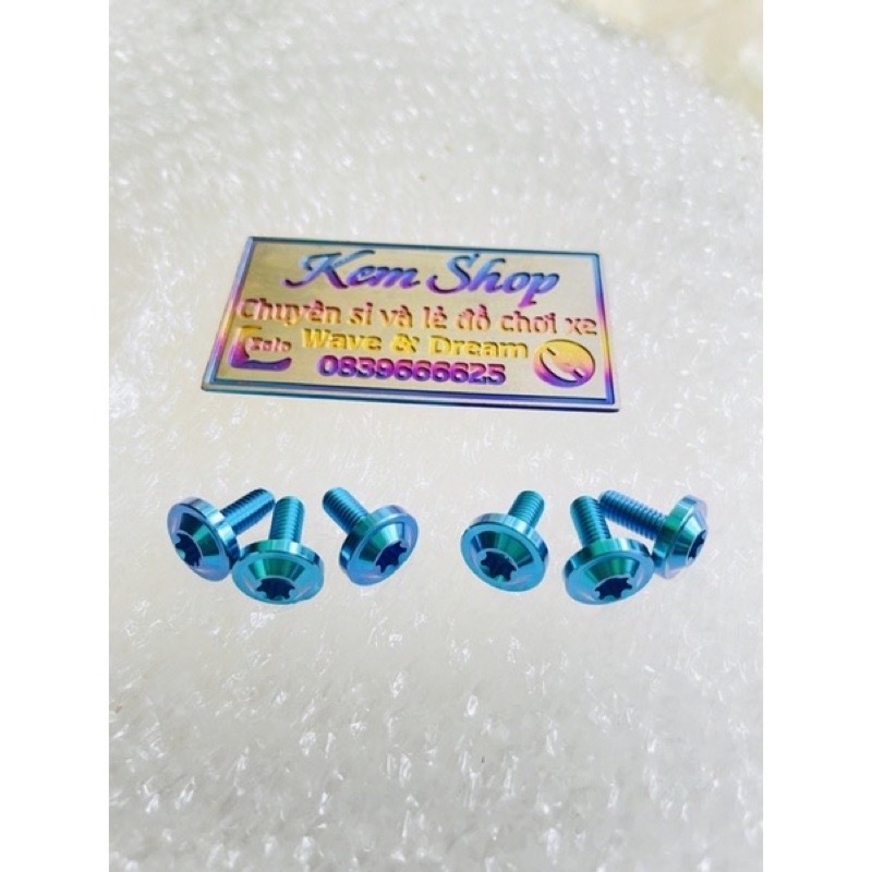 Combo 6 Ốc Titan Gr5 Gắn Ốp Bô Ex 150