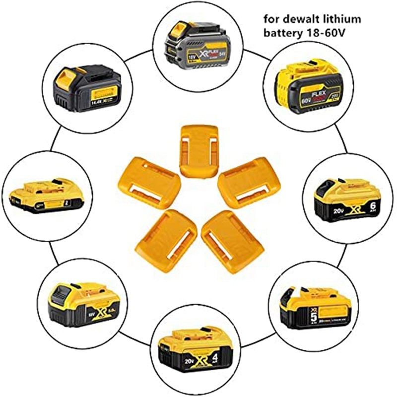 Bộ 5 giá đỡ pin DeWalt 20V 60V