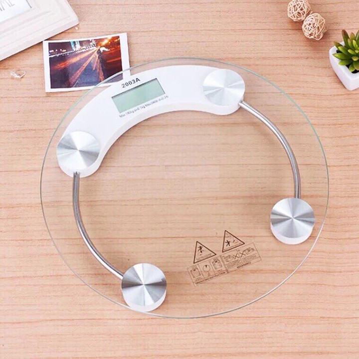 [HCM] Cân Sức Khỏe Điện Tử Tròn Personal Scale 2003A Mặt Kính 26cm 33 cm