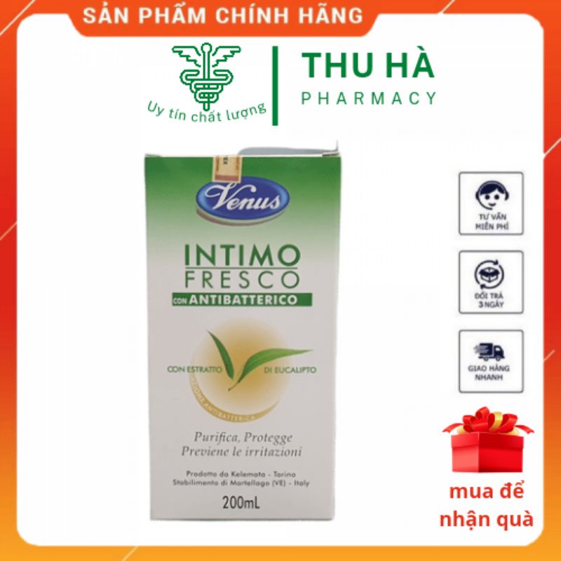Dung dịch vệ sinh Venus Intimo từ Ý- Hương thơm từ thảo dược- hộp 200ml - Chính Hãng