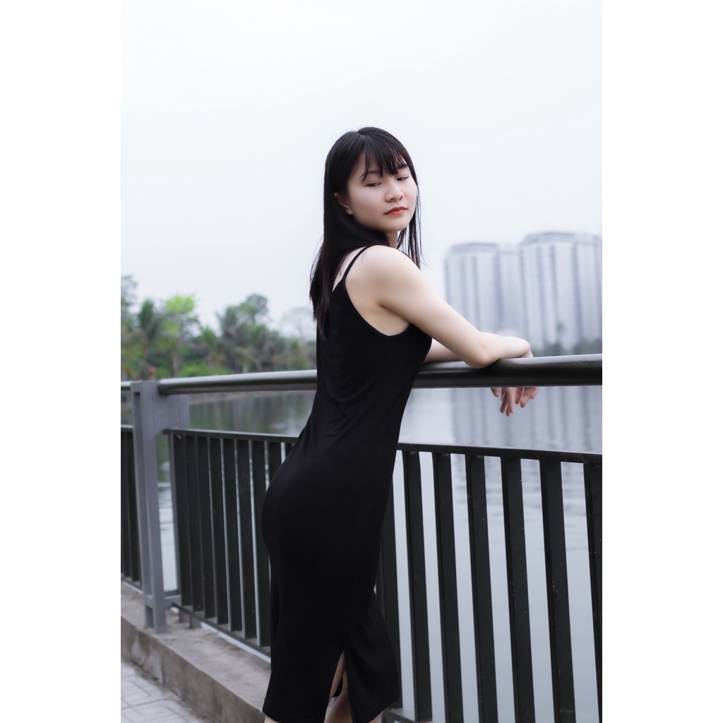 [ẢNH THẬT ] Đầm 2 dây đen - Váy hai dây ôm body quyến rũ | BigBuy360 - bigbuy360.vn