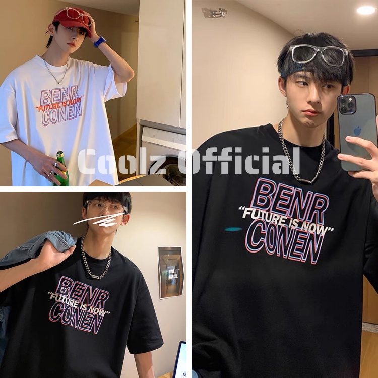 Áo thun tay lỡ.Hình Benner Conen. CoolZ phông Unisex nam nữ Cotton oversize form rộng CZ104