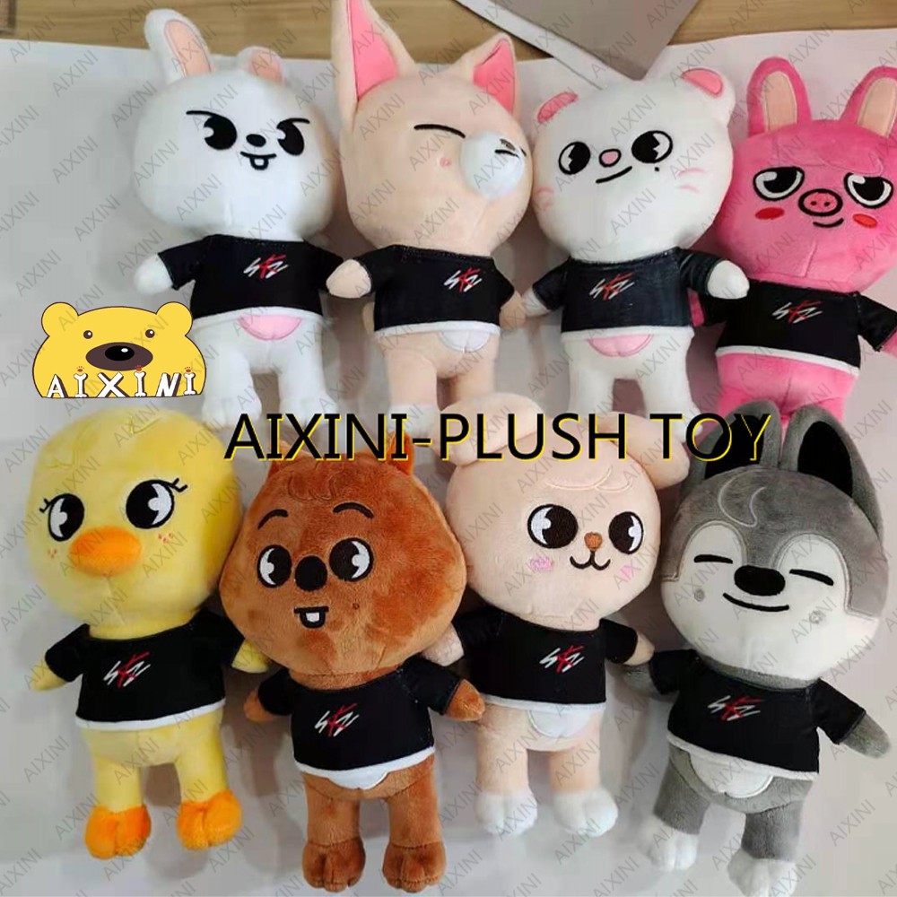 Đồ chơi sang trọng Skzoo 8.2 inch , Skz Plushie Jiniret/Wolf Chan/Leebit/DWAEKKI/Jiniret/HAN Quokka/BbokAri/PpupyM/Foxi.Ny Quà tặng cho trẻ em