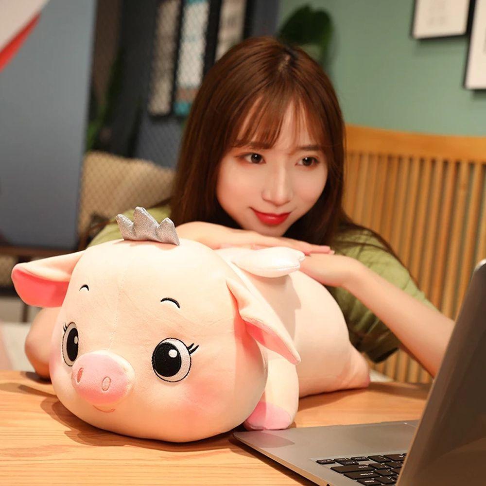 Thú Nhồi Bông Hình Chú Heo Hoạt Hình Đáng Yêu