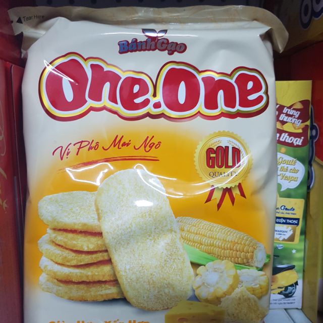 BÁNH GẠO VỊ PHÔ MAI NGÔ ONE ONE 118G | BigBuy360 - bigbuy360.vn