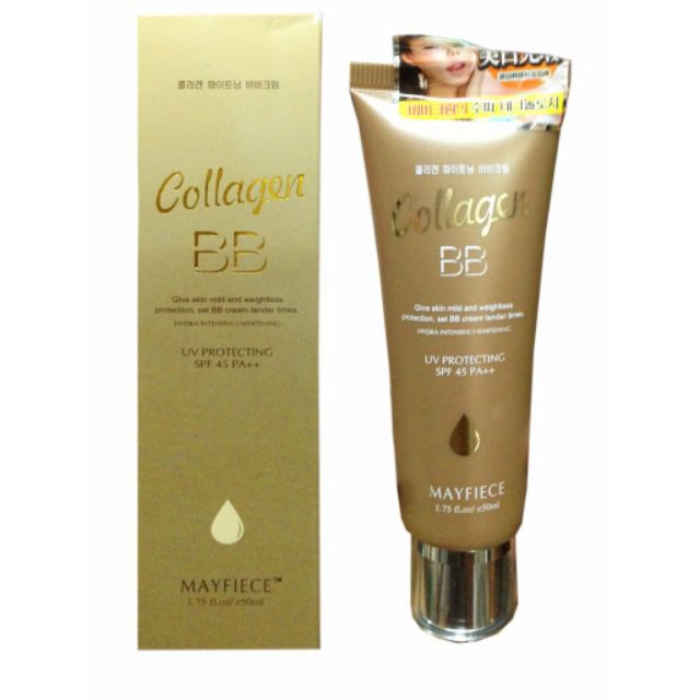 Kem nền, kem chống nắng,che khuyết điểm collagen bb mayfiece