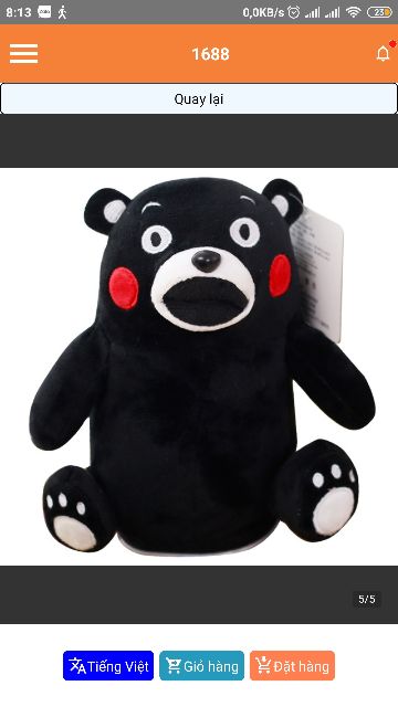 Kumamon phát nhạc, nhại tiếng, biết đi hoặc lắc lư