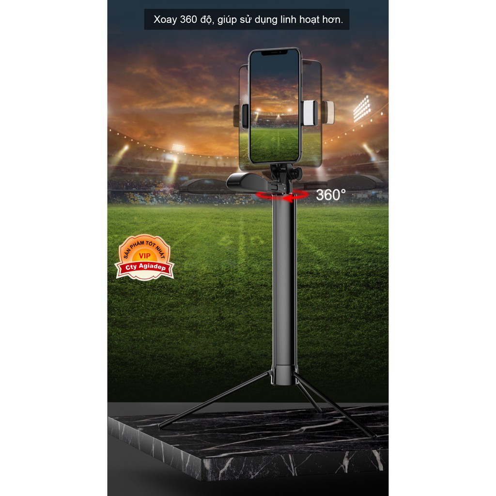∏✢✳Gậy chụp hình dài Siêu xịn, Siêu chắc, Có Gimbal Chống rung, Gậy tự sướng selfie livestream tripod - C | BigBuy360 - bigbuy360.vn