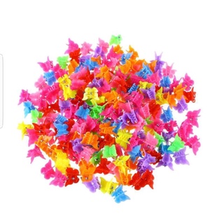 Sét 10 kẹp tóc càng cua mini hình bướm cho bé