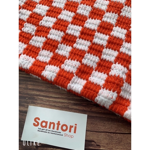 Túi len caro đan móc len thủ công Nhà Santori Shop